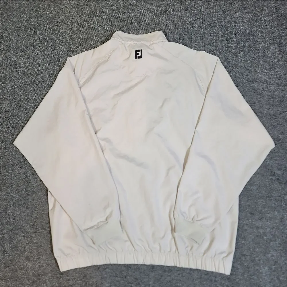 FootJoy FJ Golf Quarter Zip Pullover Windbreaker White Wickenburg CC